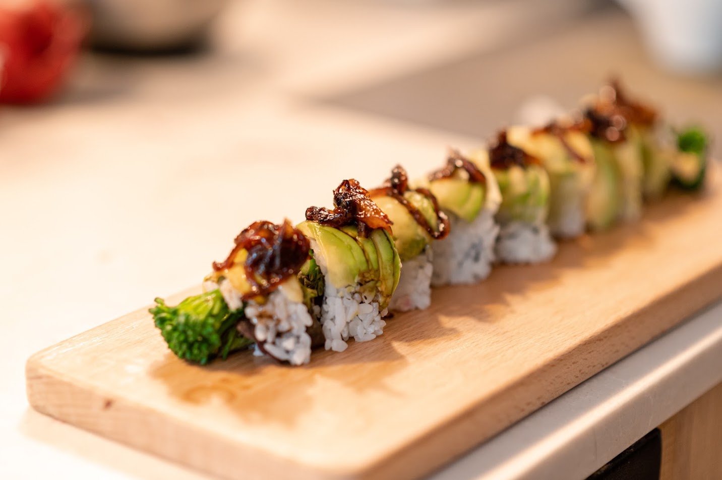 Sushi vegetal para catering
